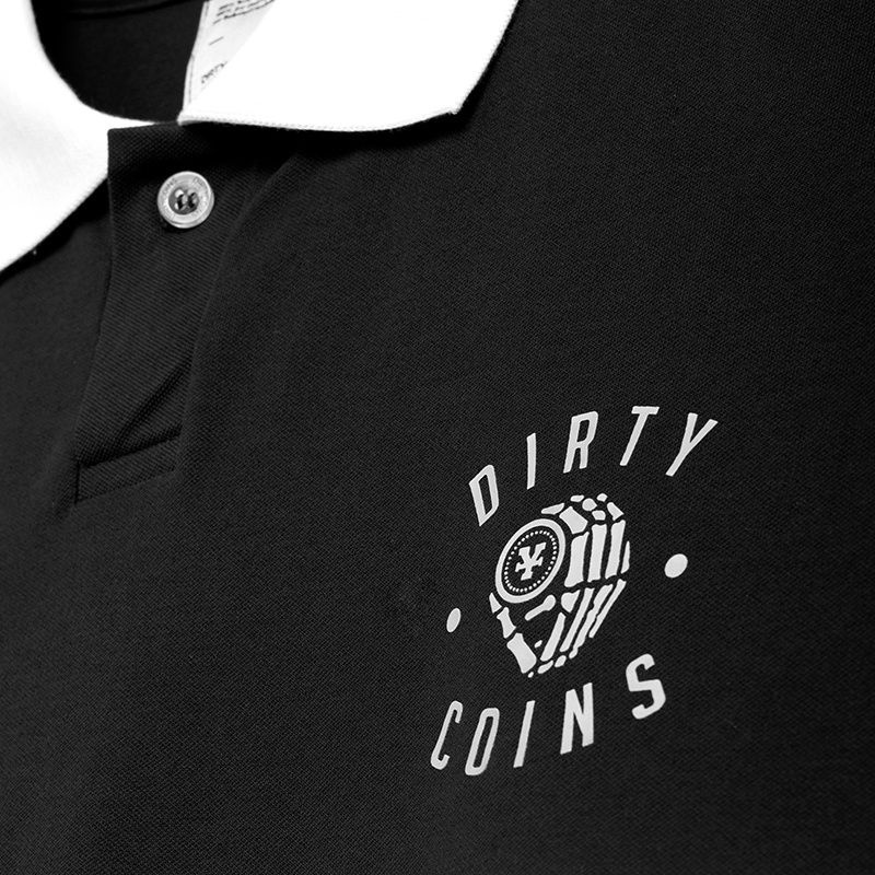 Áo Polo Dirty coins - Đen - Local brand