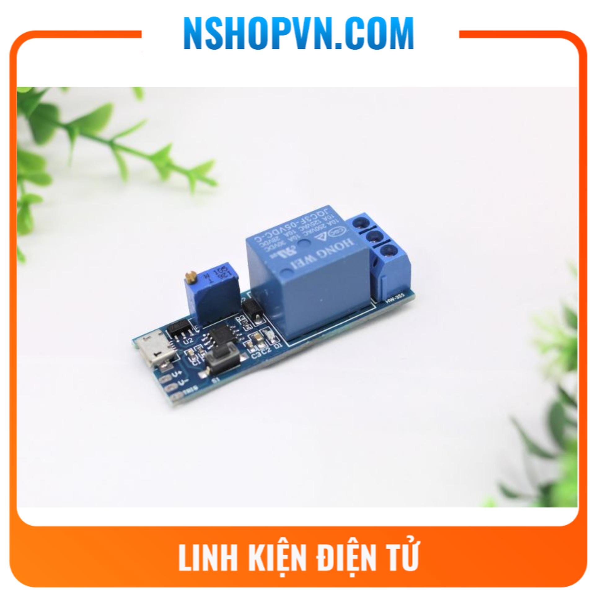 Module relay tạo trễ 1 kênh