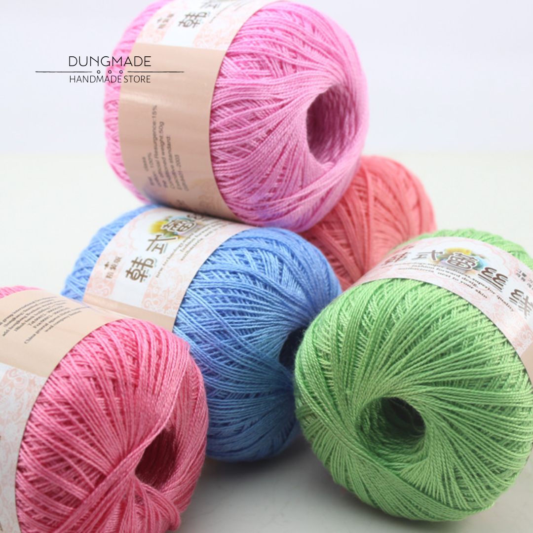 Sợi lace cotton sợi làm bikini cuộn len sợi đan móc
