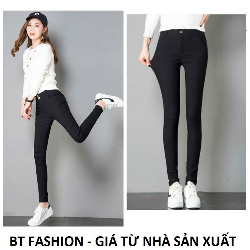Quần Dài Nữ Kaki Thun Coton Co Dãn Mạnh BT Fashion (Q.Bố) JE01