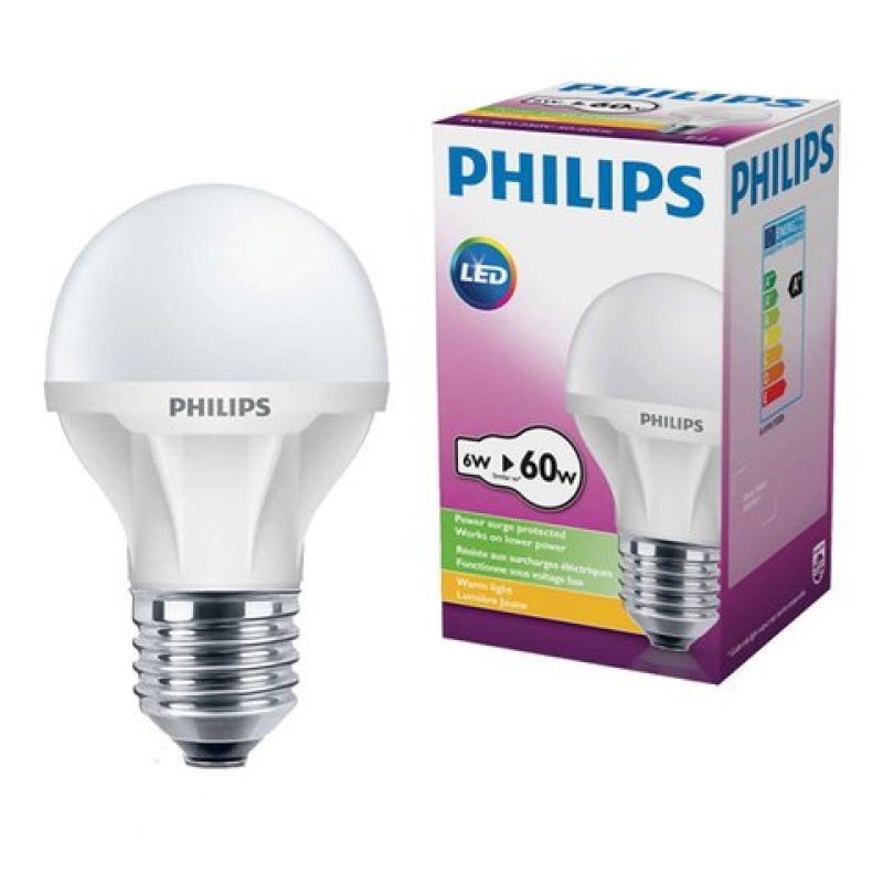 Bóng Ecobright LEDBulb 6-60W E27 6500K Philips