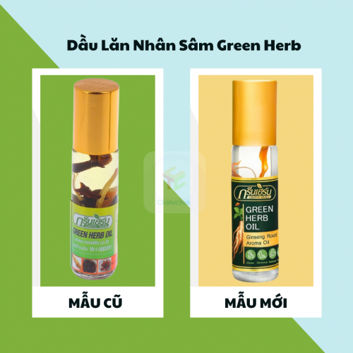 01 Dầu Nhân Sâm Ginseng Green Herb Oil Thái Lan (8ml/chai)
