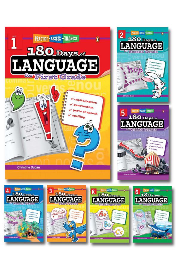 [Bộ sách] 180 Days of Language – 7 Books