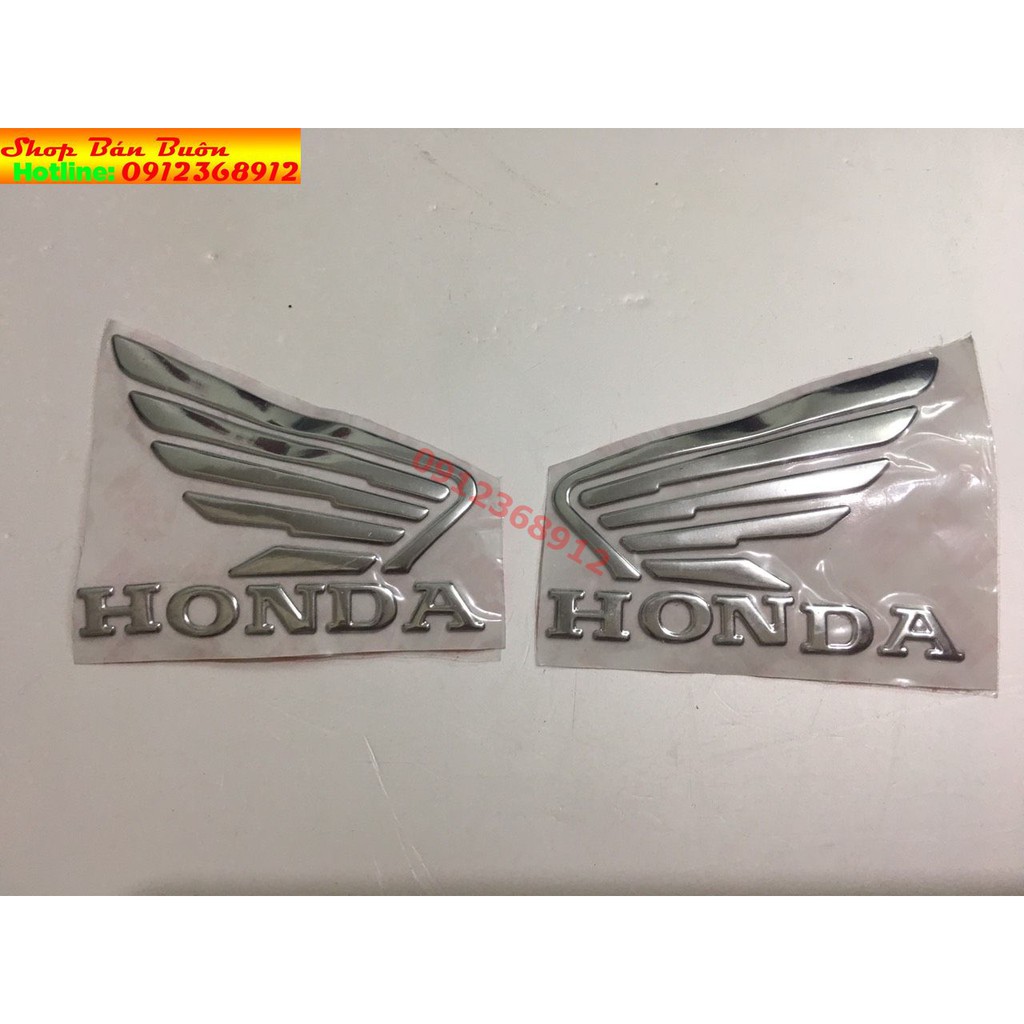 Logo honda tem dán cánh chim cao cấp- giá 1 đôi