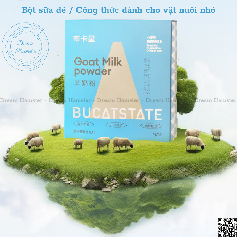 Bột sữa dê Bucatstate cho hamster và thú nhỏ