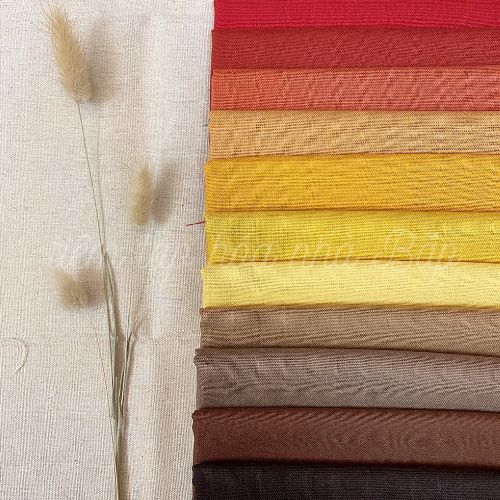 Vải Linen Bột Tông Màu Sunset