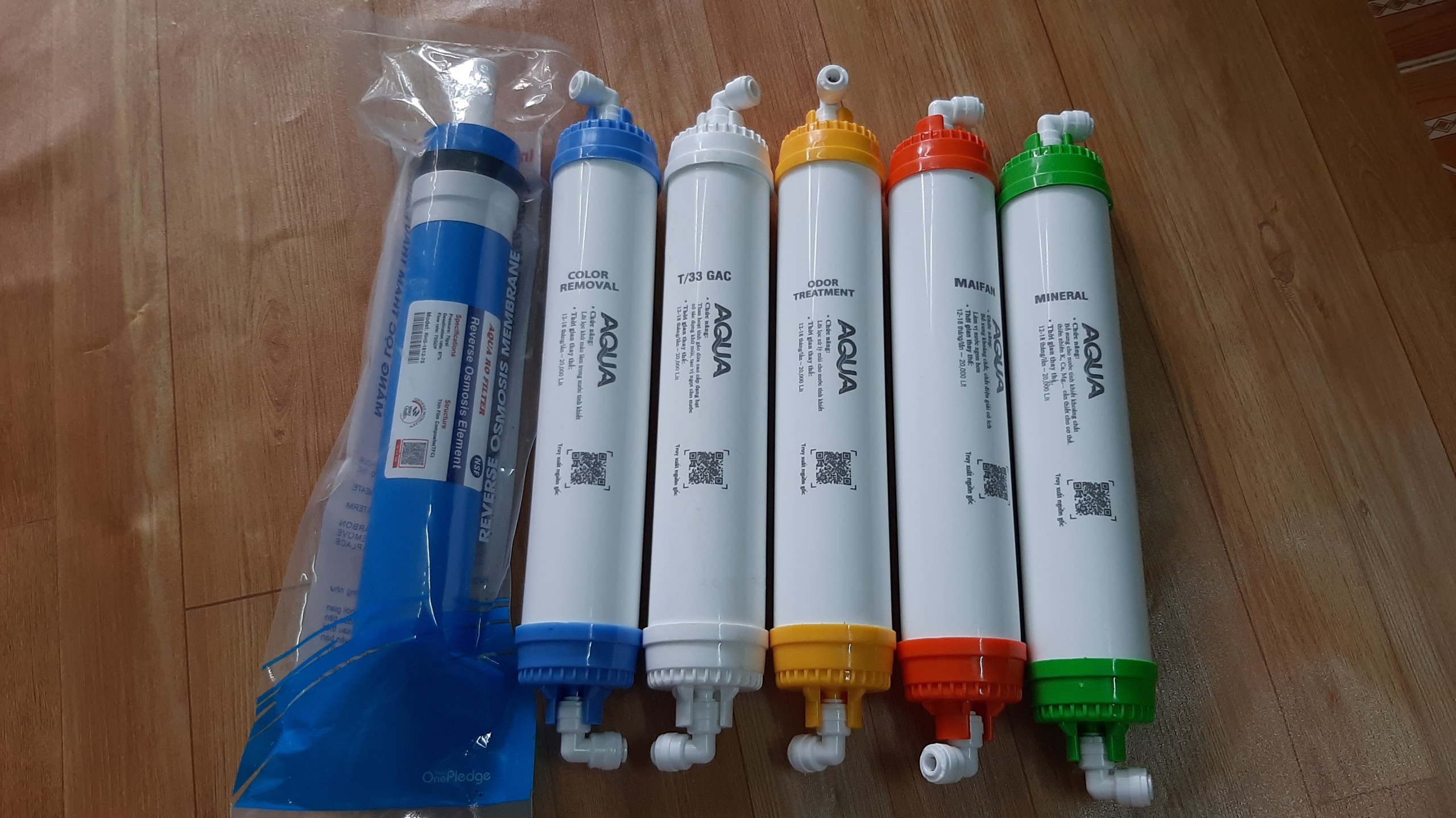COMBO LÕI AQUA 456789 (GỒM MÀNG RO+LÕI KHOÁNG 56789)