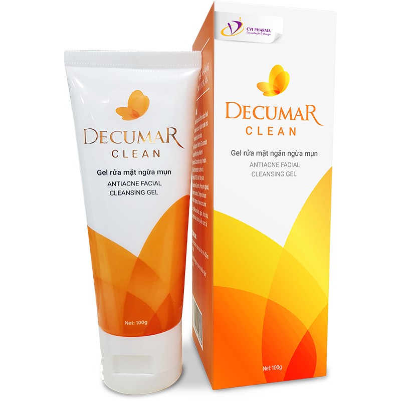 Tube lớn Decumar Clean ( 100g ) gel rửa mặt mụn