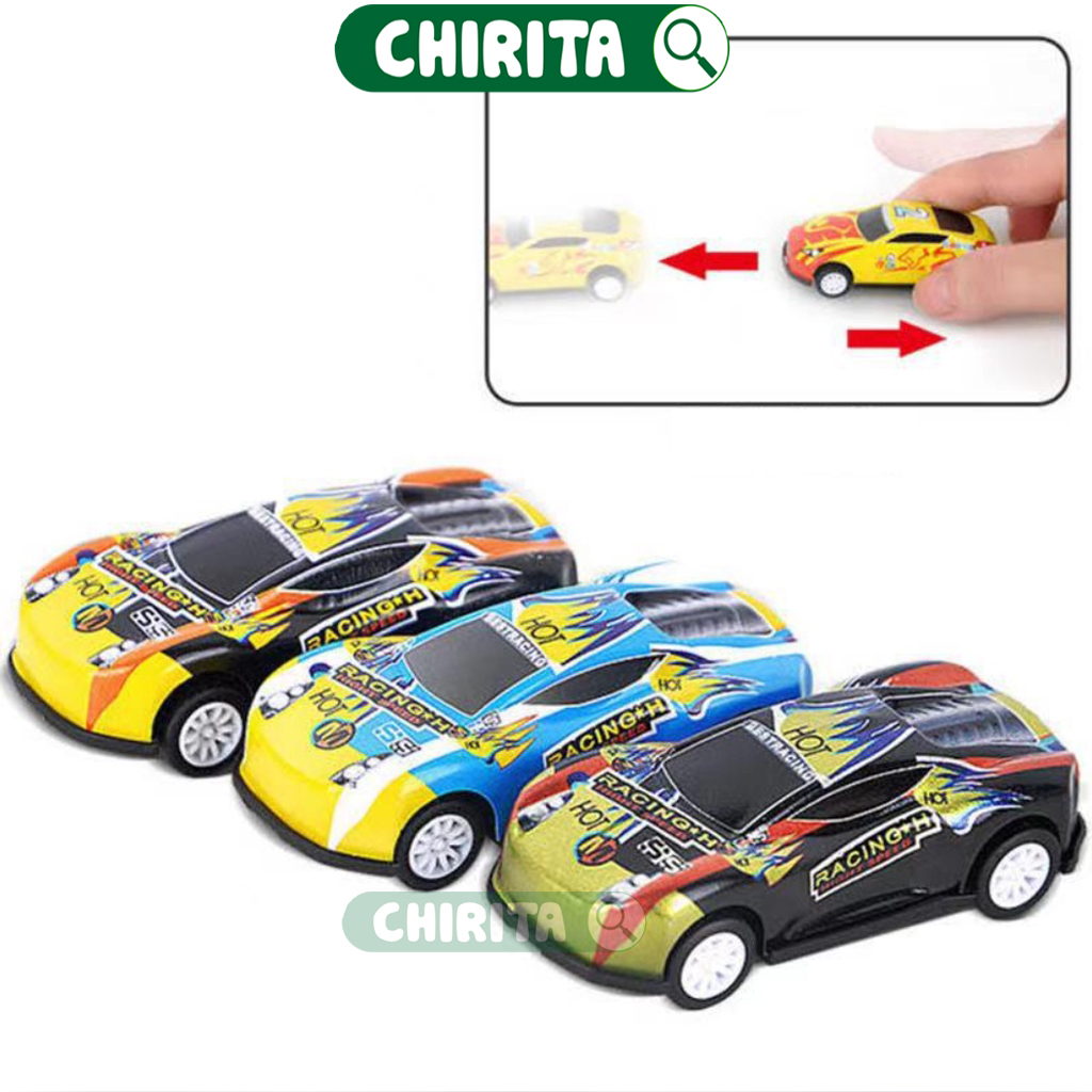 30 PCs mini baby model car toy set with box car mini winding block Chirita