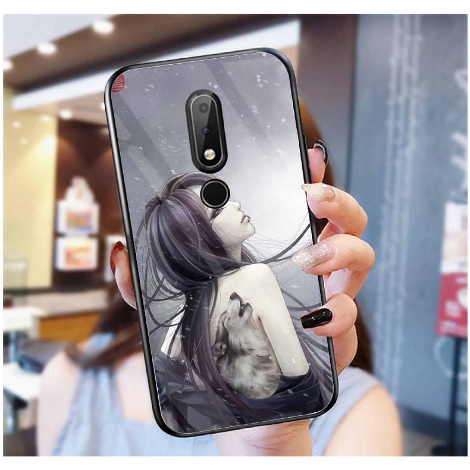 Ốp Lưng NOKIA 6.1 PLUS Ốp kính bóng cao cấp mới ƞhất