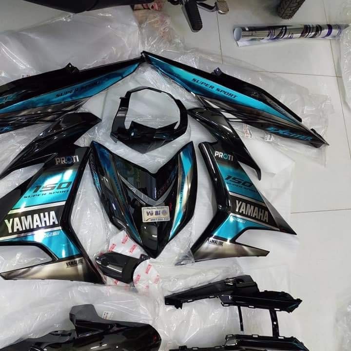 Tem rời exciter 150 YAMAHA chất liệu Crom cao cấp