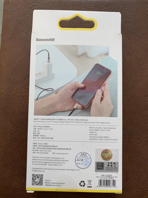 Dây cáp xạc nhanh IP 11/ 11pro /11Pro mã (  Baseus)