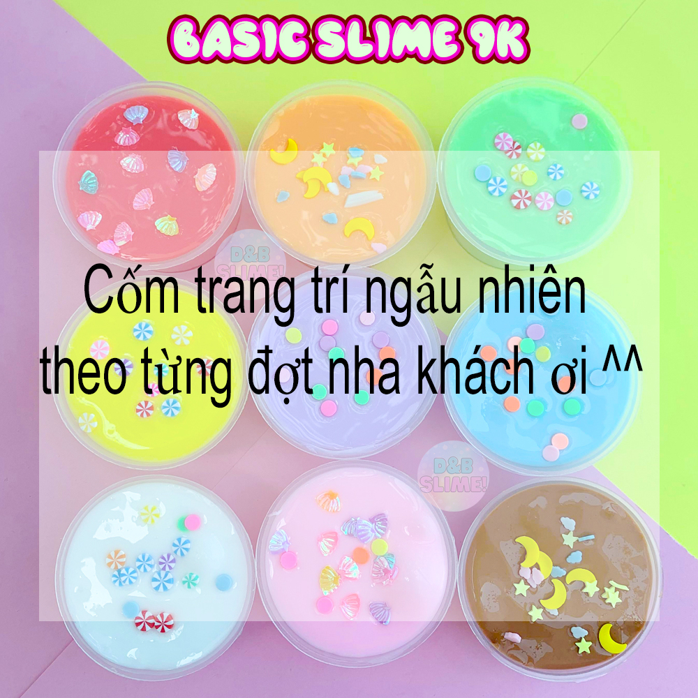 Basic Slime Hũ Bánh Flan - ĐƯỢC CHỌN MÀU CÓ KÈM CHARM