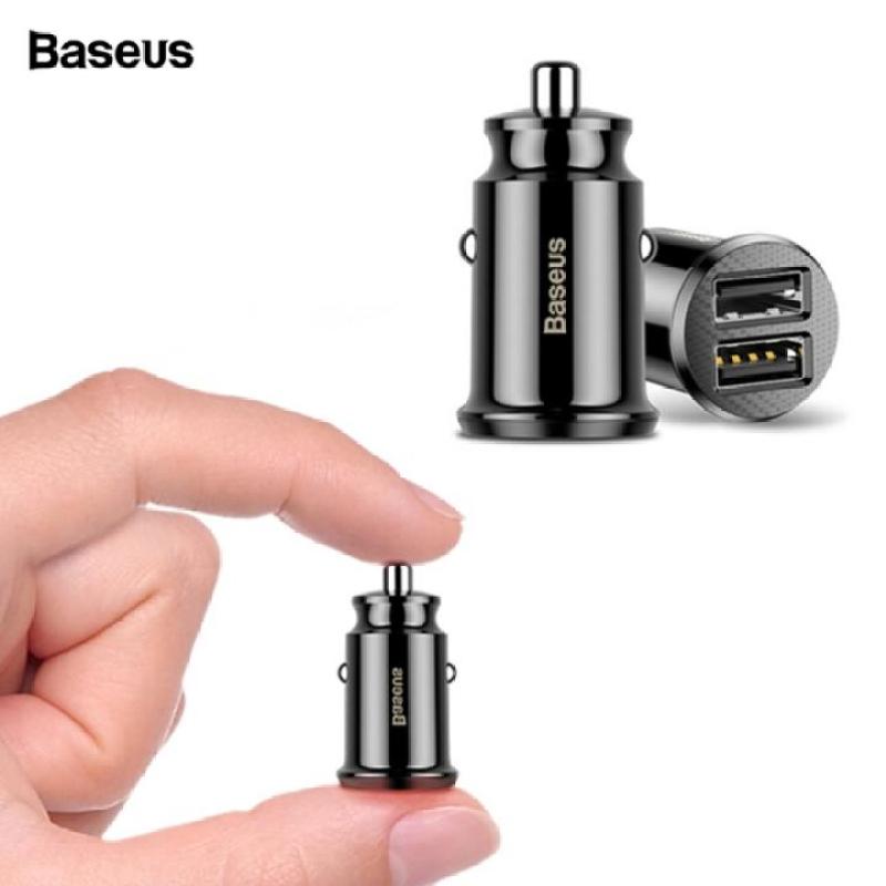 Tẩu sạc ô tô, xe hơi nhãn hiệu Baseus CCALL-ML01 tích hợp 2 cổng USB, dòng ra 3.1A ( Màu đen)