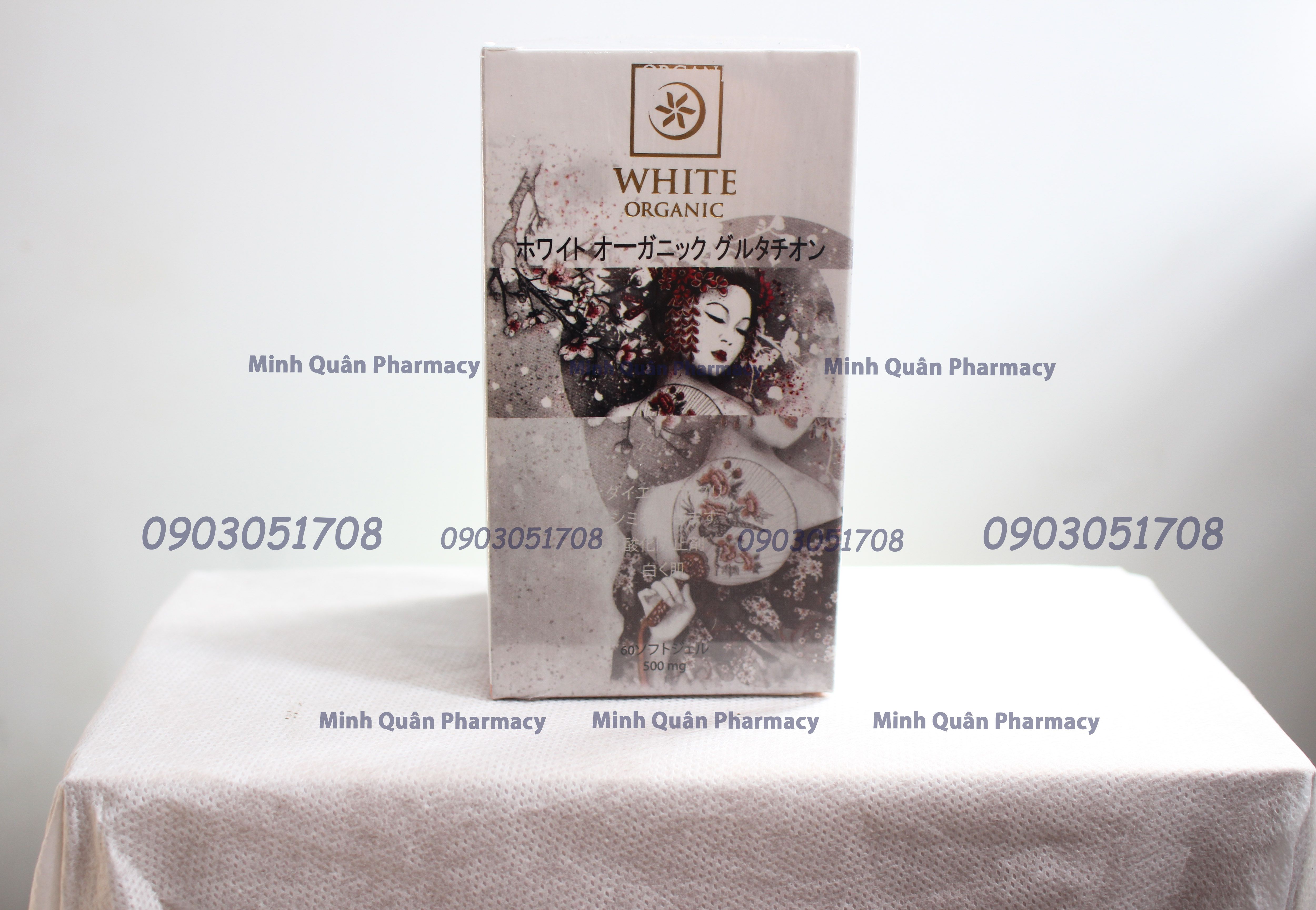 VIÊN TRẮNG DA HẾT NÁM WHITE ORGANIC GLUTATHIONE NHẬT