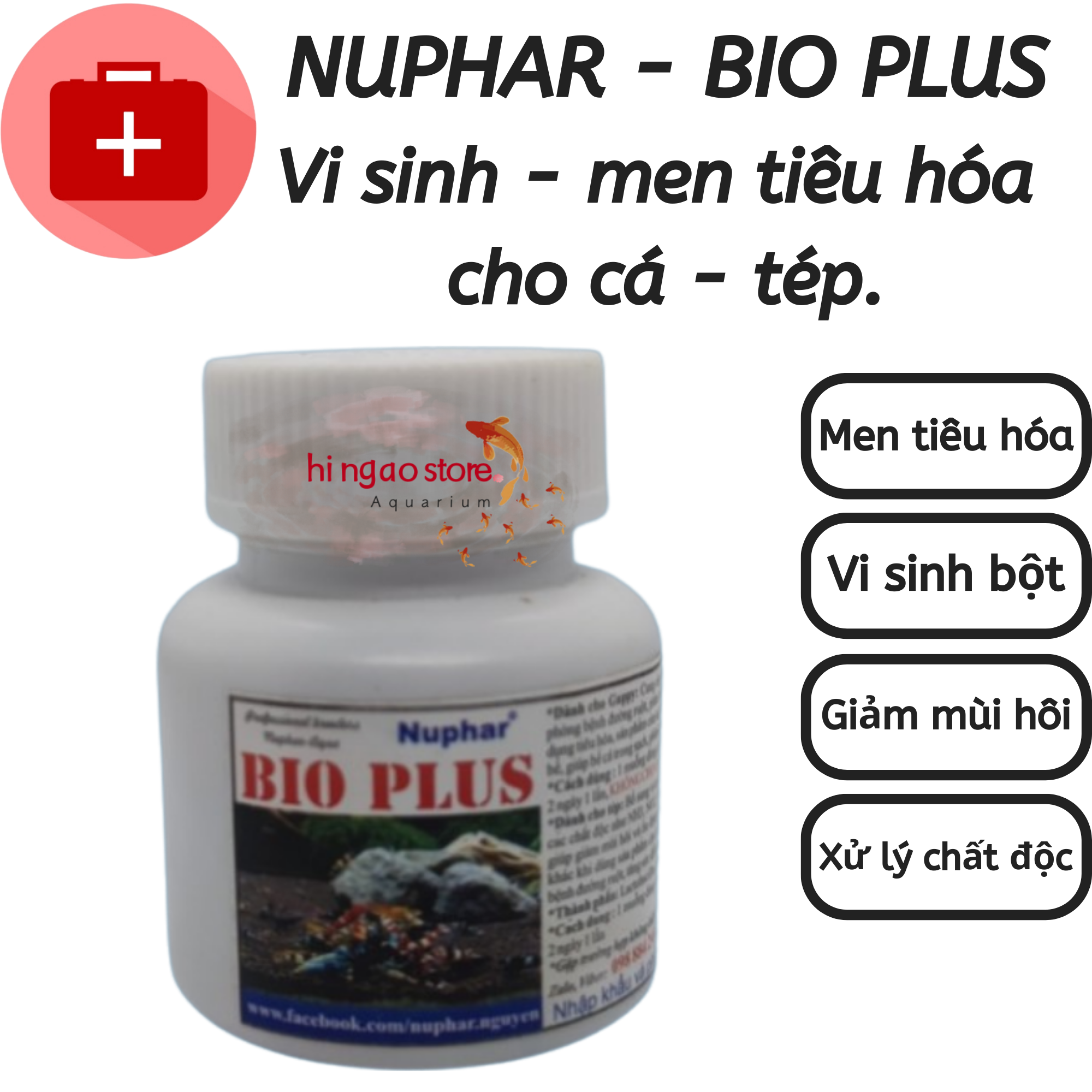 Microbial bio plus men's digestive MEN Micro for aquarium clove-Nuphar products help fish healthy | hingaostore.