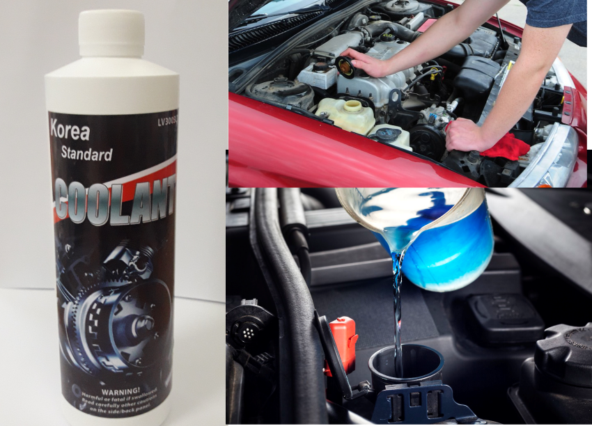 Nước làm mát động cơ ô tô (màu xanh)  Coolant 1