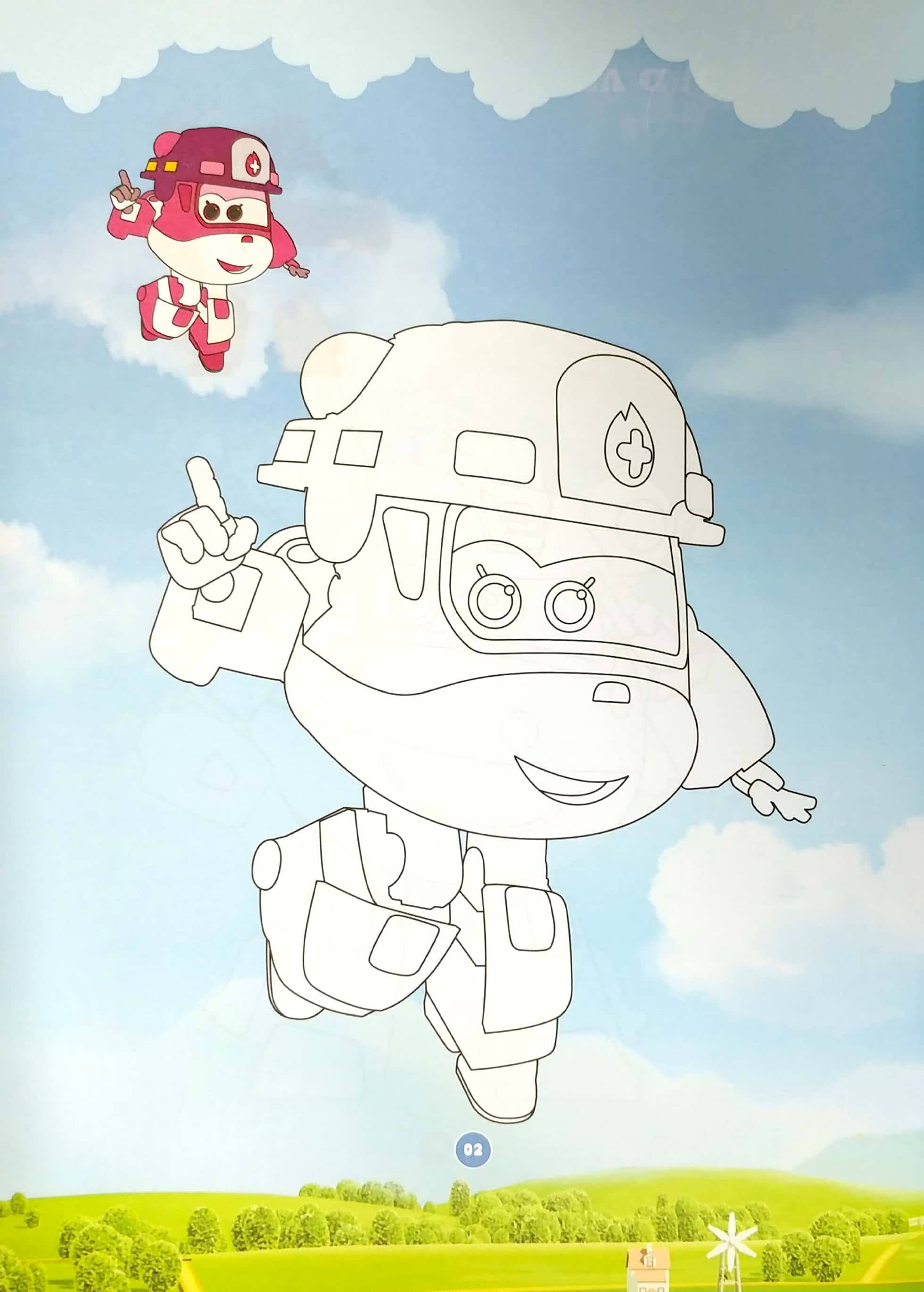 Sách - Bé Tô Màu - Superwings - Bộ 4 Cuốn