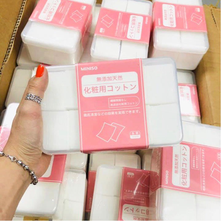 Bông Tẩy Trang Miniso 100% Cotton 1000 Miếng