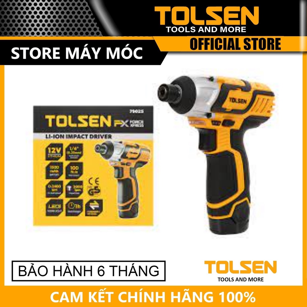 Máy vặn bulong pin 12v tolsen 79025 - hàng chính hãng
