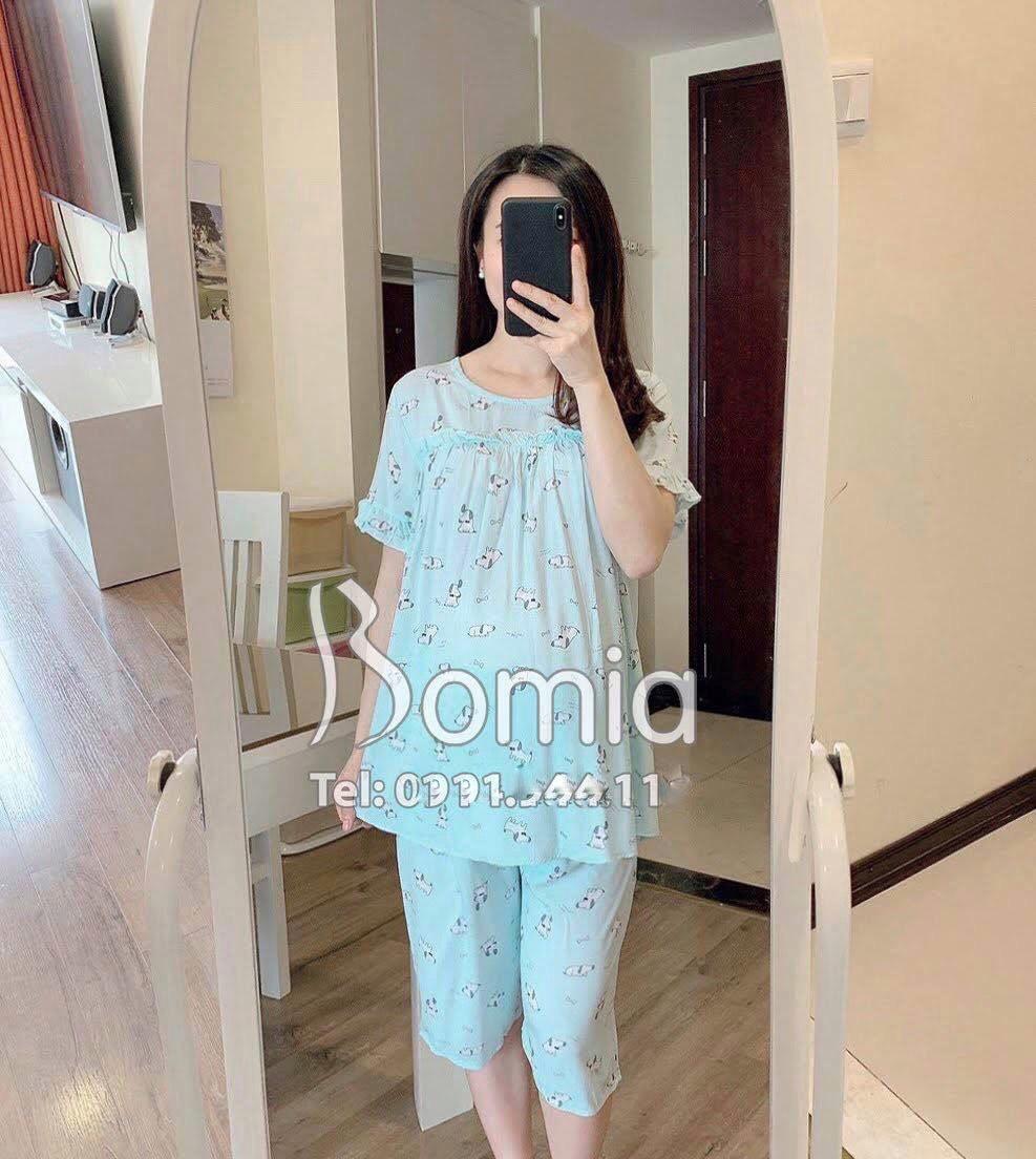 Bộ ngố lanh bầu mặc nhà hoa nhí phụ nữ mang thai