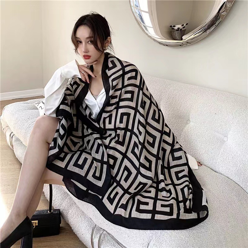 KHĂN LỤA DÀI NHIỀU HỌA TIẾT ĐẸP CAO CẤP 80x180CM - THY THY STORE