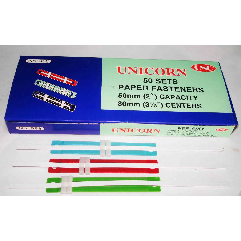 [HCM]Hộp 50 cái acco nhựahai thương hiệu Ageless và UNC