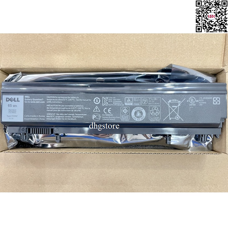 Laptop battery for dell latitude e5440 e5540 vv0nf 7w6k0 f49wx nvwgm cxf66 wgcw6 65wh