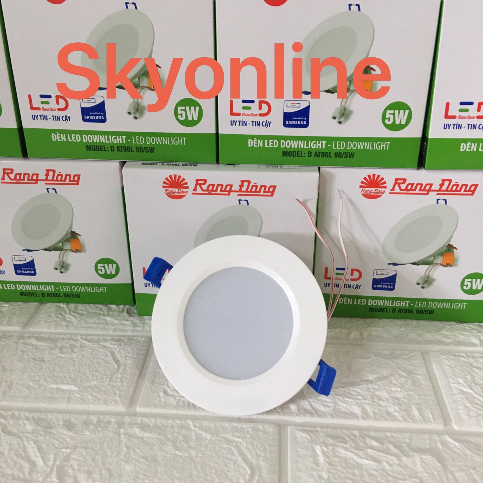 Đèn led âm trần rạng đông