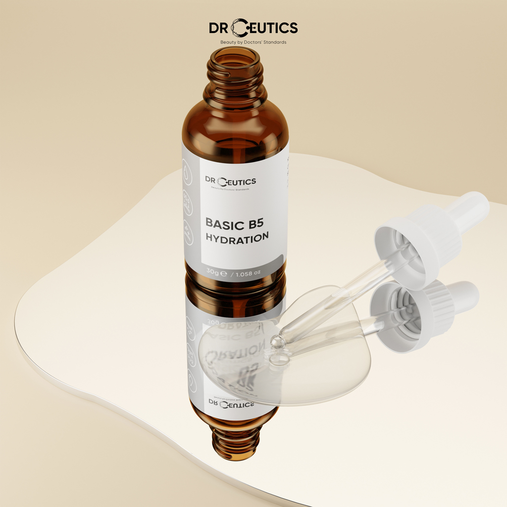 Tinh Chất B5 Basic Hydration 5% DrCeutics Cho Da Dầu Mụn - Serum B5 Cấp Ẩm Phục Hồi Da DrCeutics (30ml)