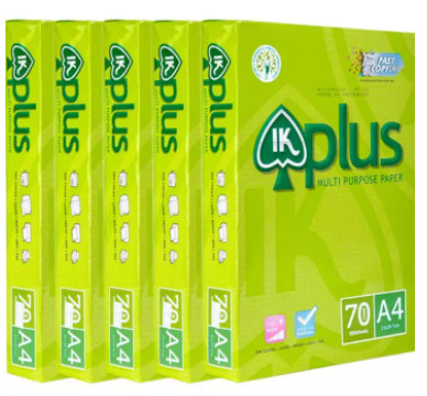 Giấy in photocopy A4 IK Plus 70gsm (500 tờ)