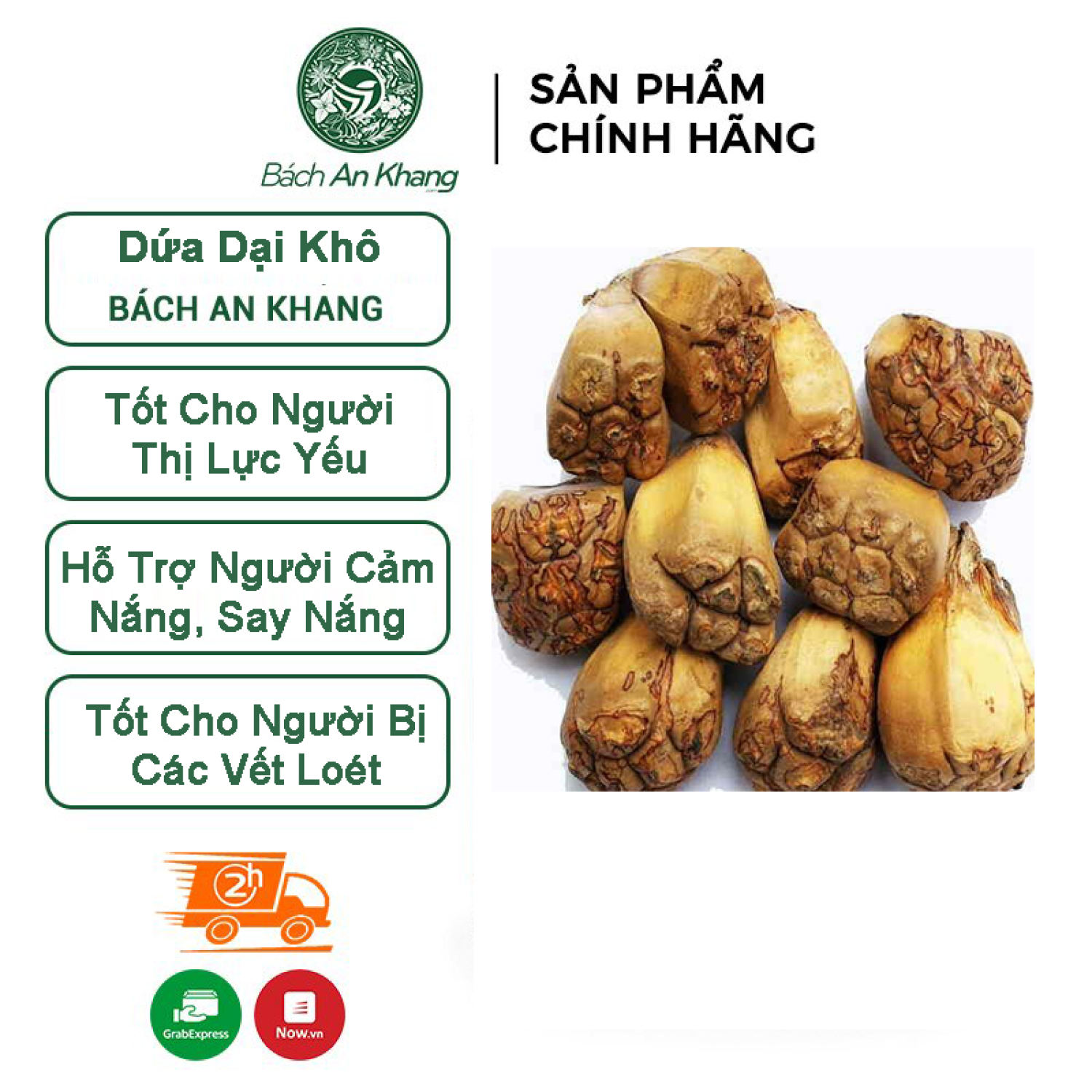 Dứa dại khô thượng hạng Bách An Khang 1kg