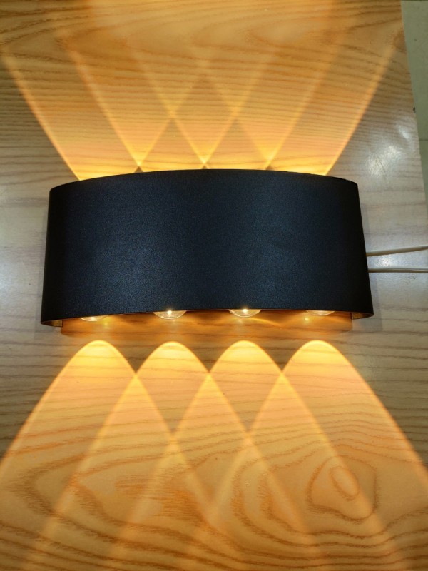 Đèn hắt tường 2 đầu, 8 mắt led hàng đẹp