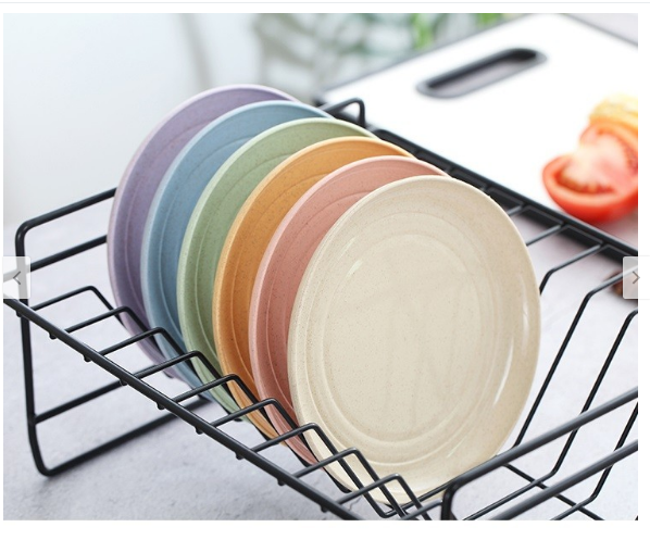 Bộ 6 đĩa đựng thức ăn lúa mạch an toàn cho sức khỏe