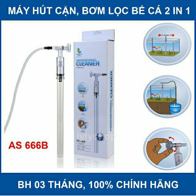 Hút cặn thay nước hồ cá hồ thủy sinh cao cấp AS 666B cam kết hàng đúng mô tả chất lượng đảm bảo