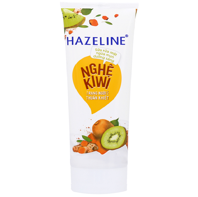 Sữa rửa mặt sáng da ngừa mụn Hazeline (tuýp 100g)