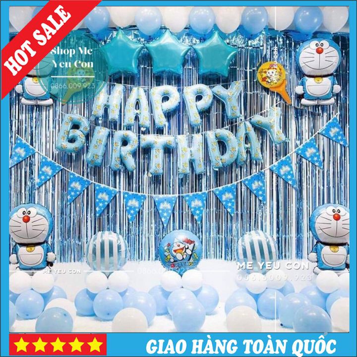 [KHUYẾN MẠI] Sét Sinh Nhật dDoreamon (Doremon) Ccho Bbé Trai
