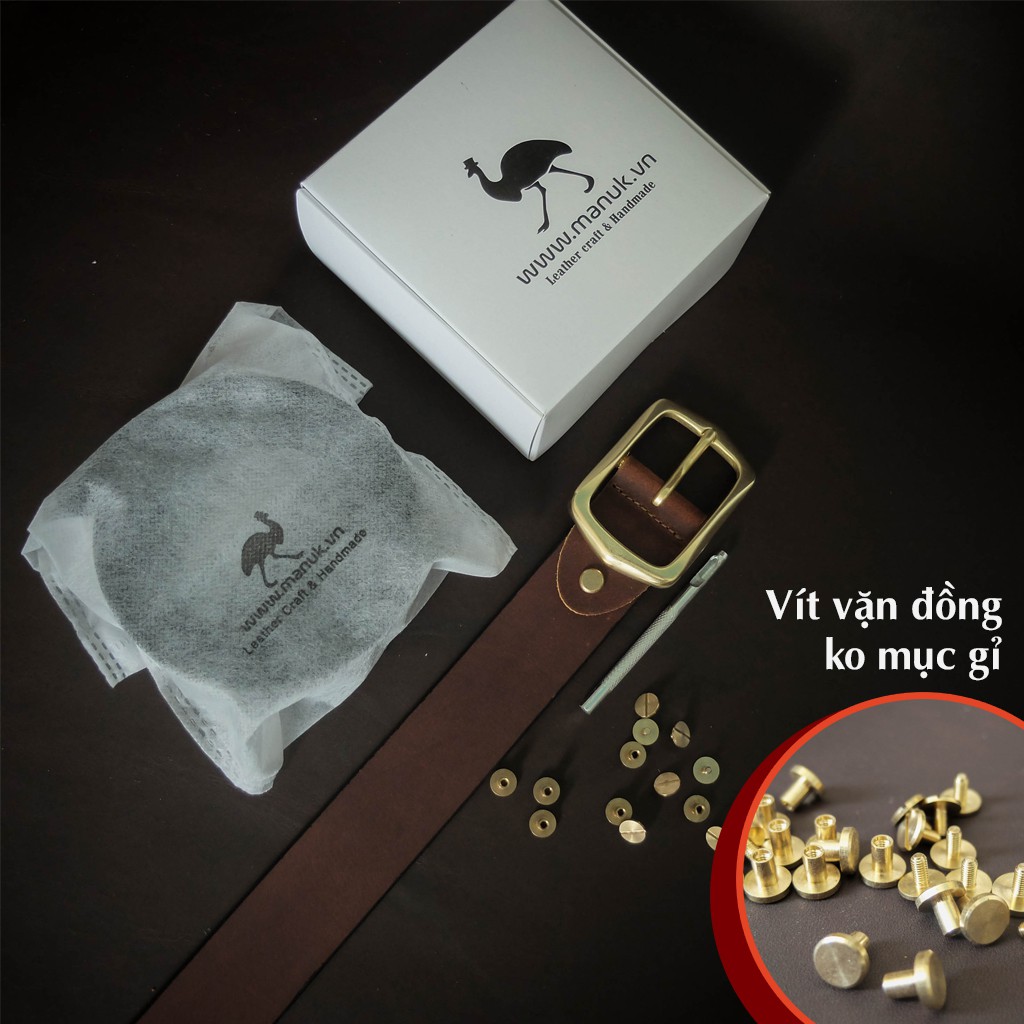Thắt lưng nam Khoá đồng thau đúc nguyên chất BC1
