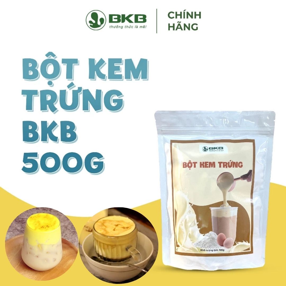 Bột Kem Trứng BKB Gói 500g – Hương Vị Sánh Mịn, Béon Ngậy, Dễ Dàng Chinh Phục Vị Giác