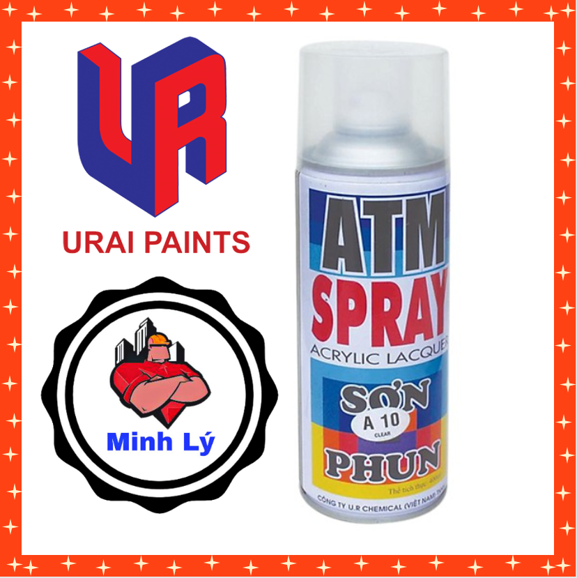 [HCM]Sơn Phun Bóng A 10 ATM Spray Cao Cấp (400ml/chai)