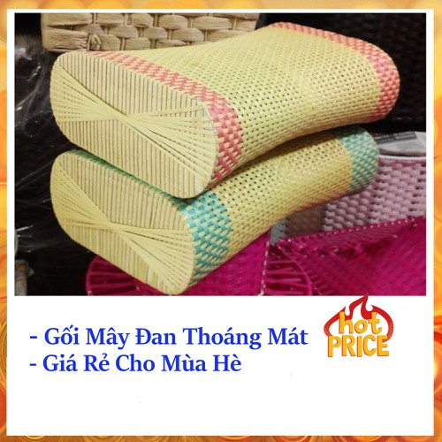 Combo 2 Gối mây đan thoáng khí đẹp (F-HCM)