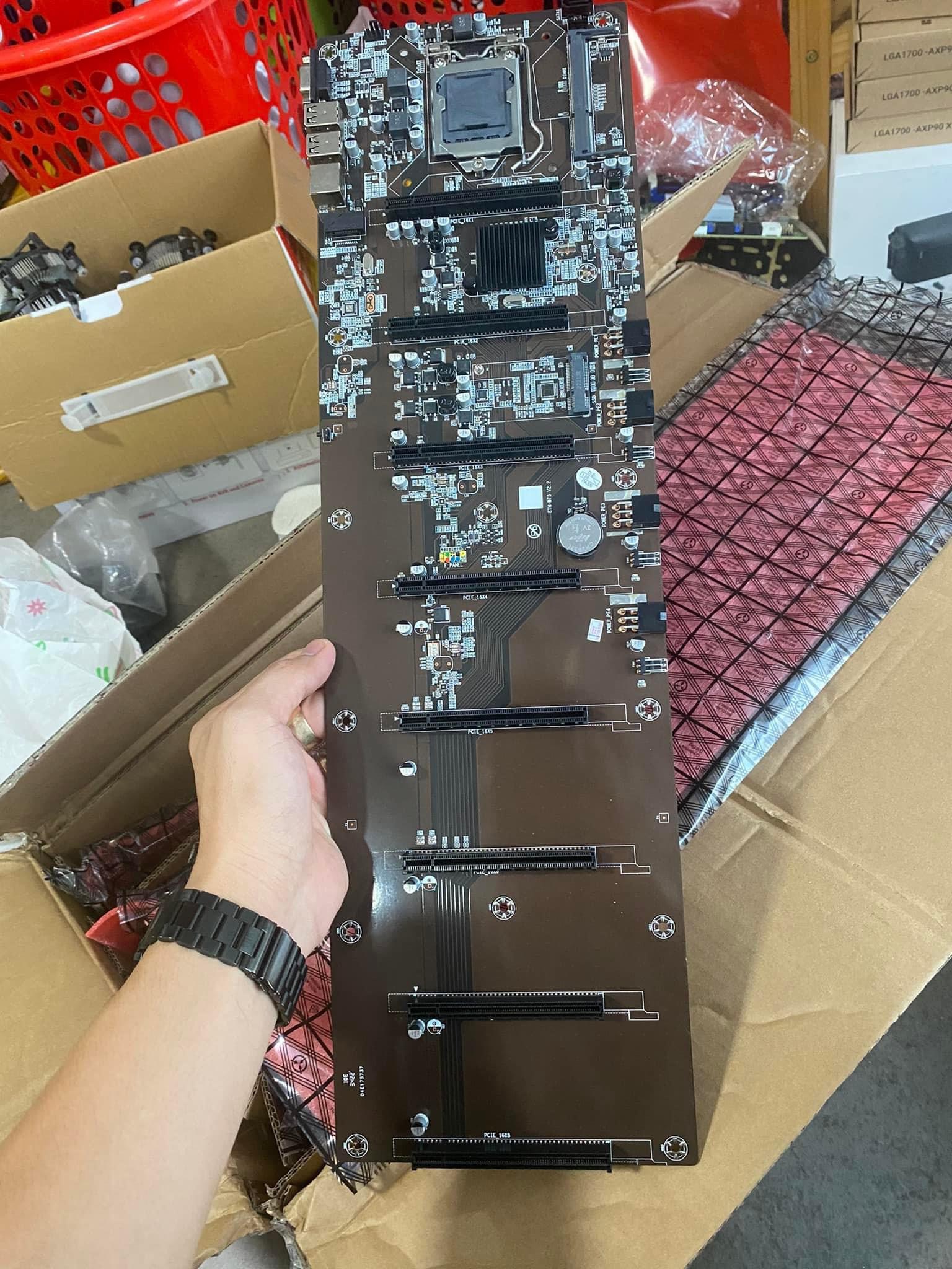 Main liền chân B75-ETH, B85 mining BTC,ETH...Main trâu cày 8 chân_TOXIC PC