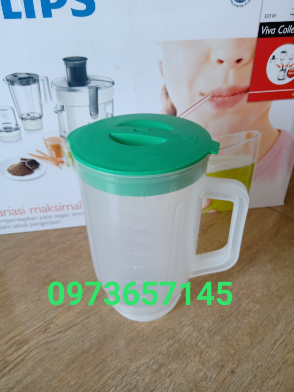 Ly sinh tố - cối lớn máy xay bằng nhựa chống vỡ
