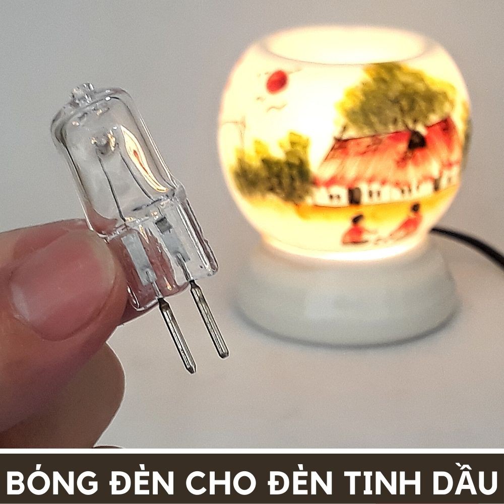 [Combo] 5 bóng đèn Halogen 50W dùng cho đèn xông tinh dầu dùng điện 220V - Điện Việt