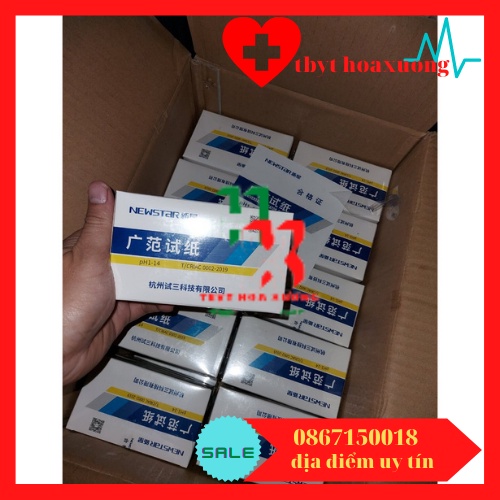 [1 Hộp 20 Tệp ] Giấy Quỳ Tím Thử Độ pH Thang Đo Từ 1 Đến 14