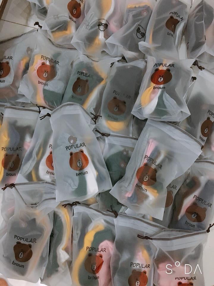 Set 5 đôi tất gấu cho bé