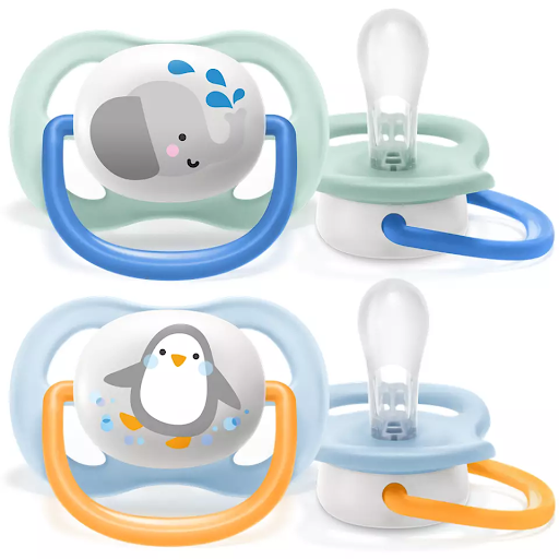 Ty ngậm Avent thông khí Lime  (0_6 )vỉ đôi bé trai