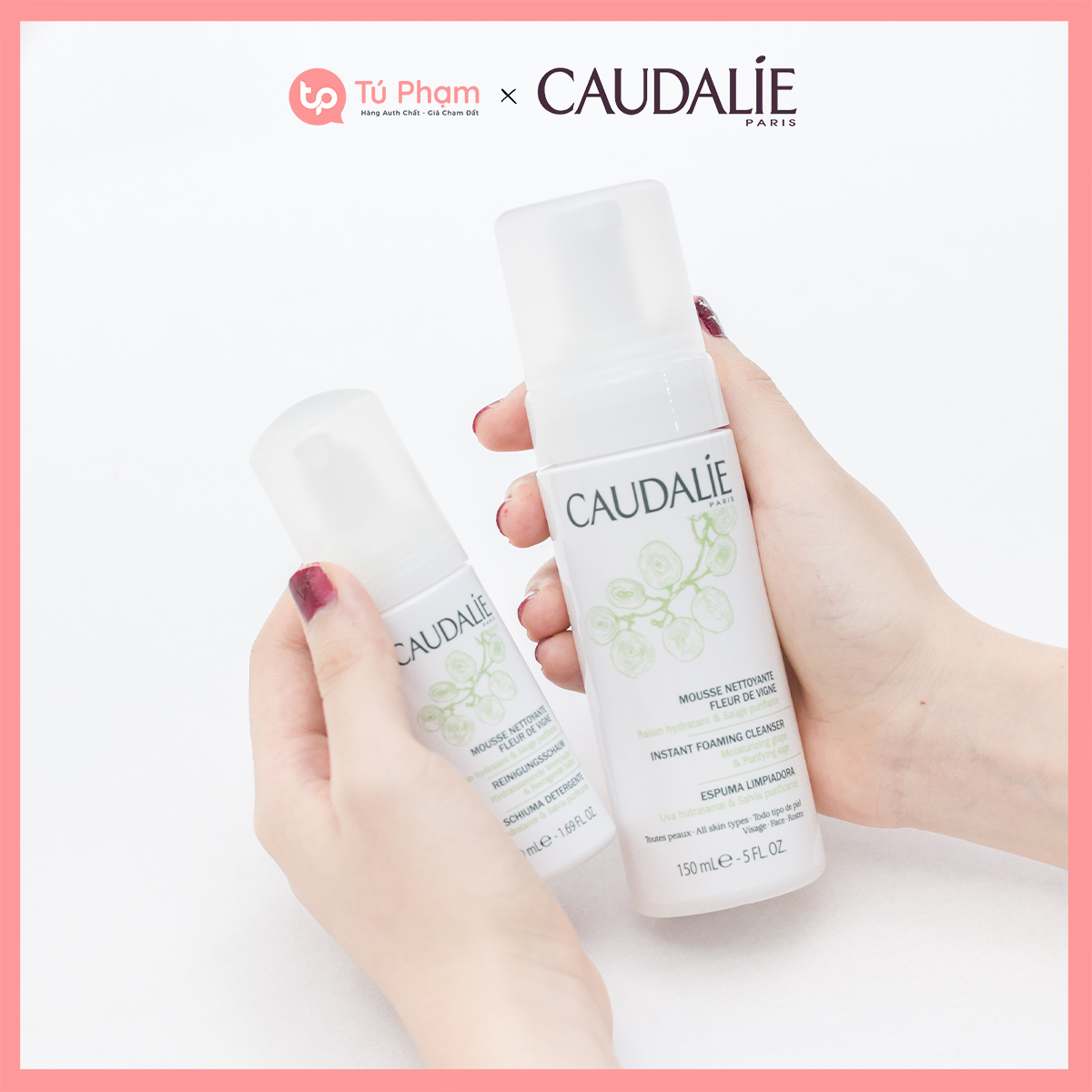 Sữa Rửa Mặt Caudalie Instant Foaming Cleanser