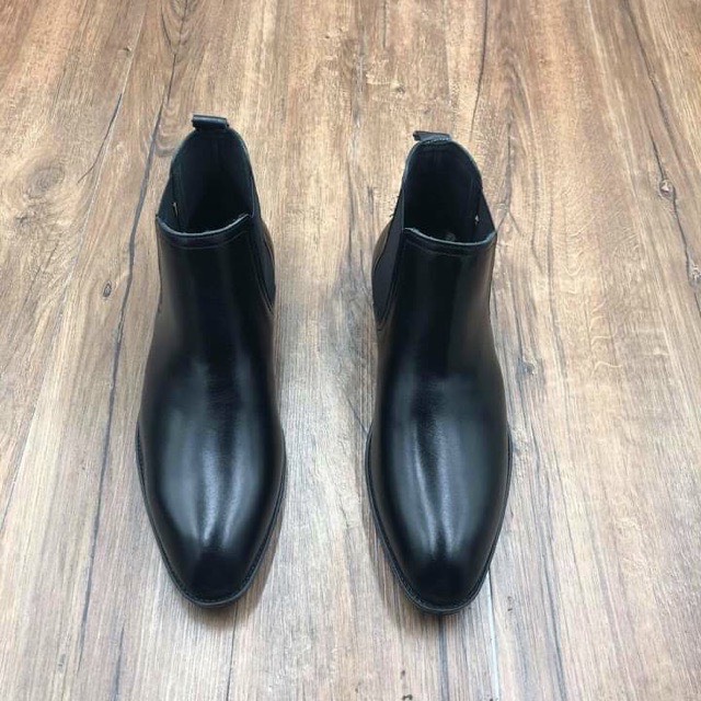 [HCM]Giày Nam Chelsea Boot Cao Cổ Cao Da Bò Thật