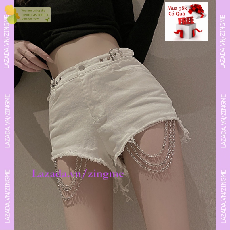 Quần Sooc Dây Xích Nữ Cá Tính Mt752 zingme